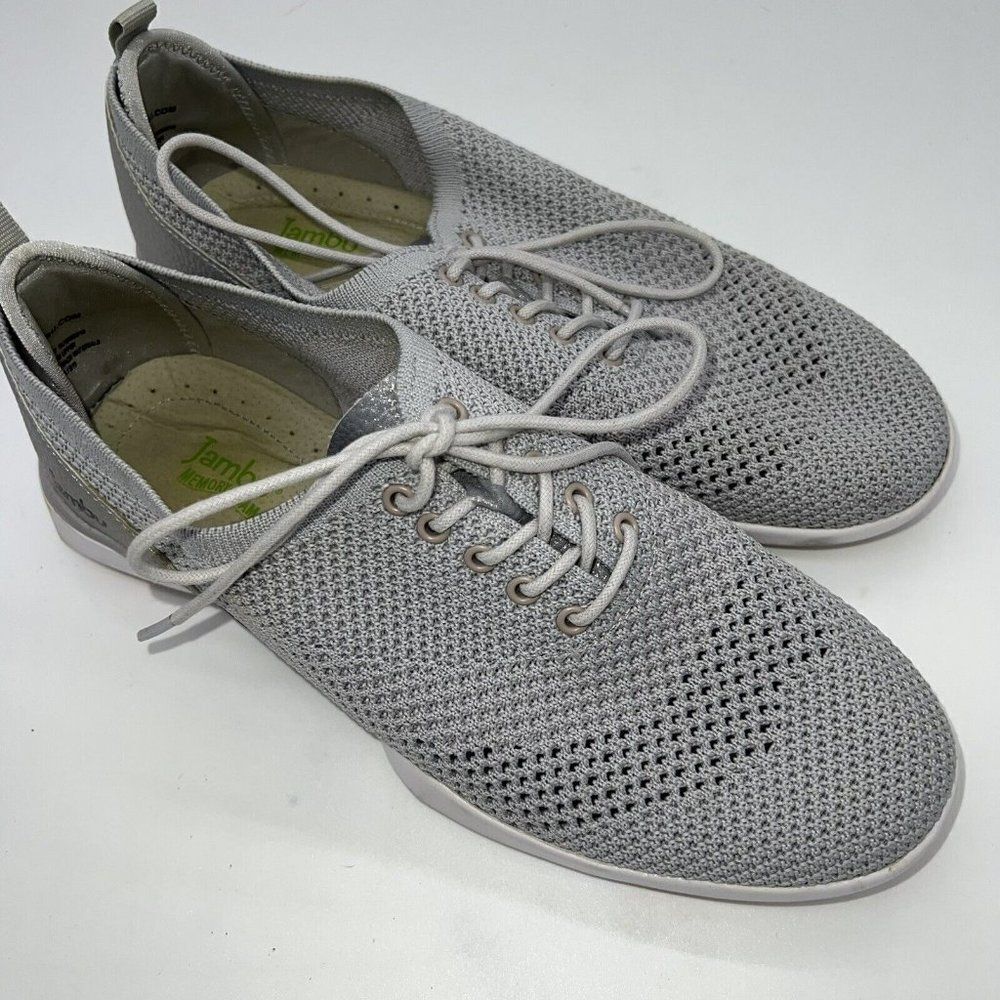 Jambu Womens Mango Vegan Athletic Shoes Gray WJ19MGO19 Lace Up Low Top Mesh 8.5M